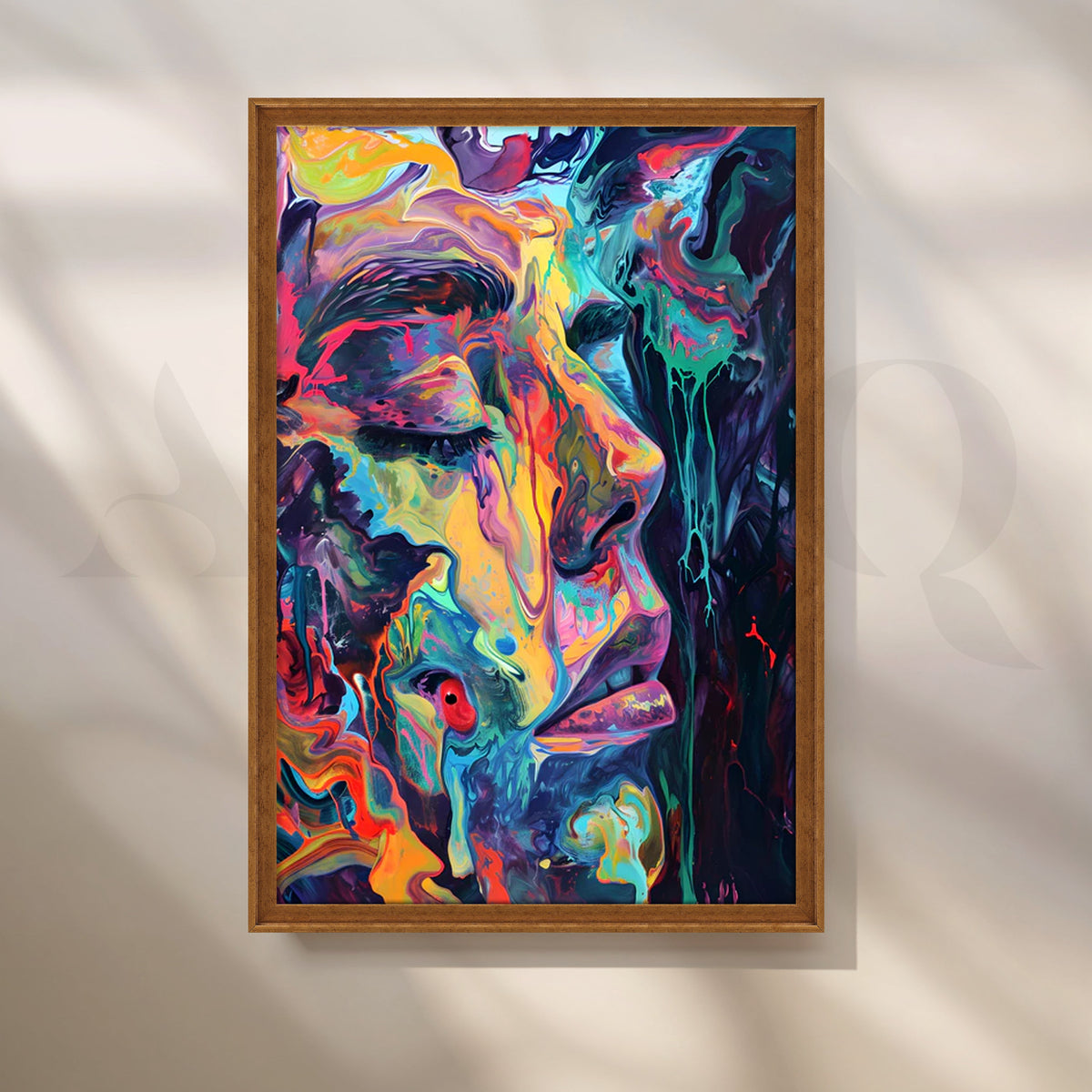 Chromatic Reverie Canvas Artwork – Asha Art Studio – Image 6