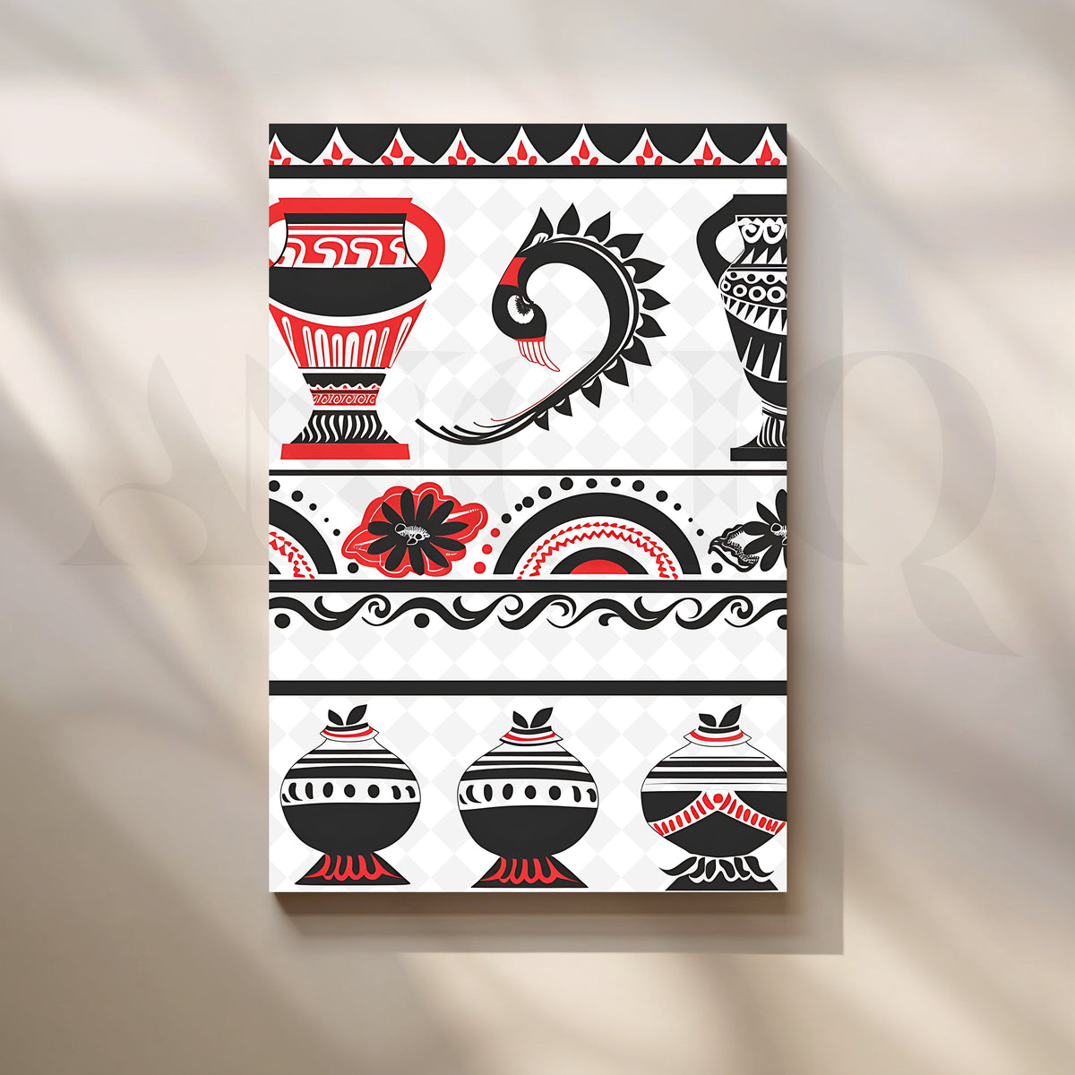 Earthen Heritage Canvas Artwork – Asha Art Studio
