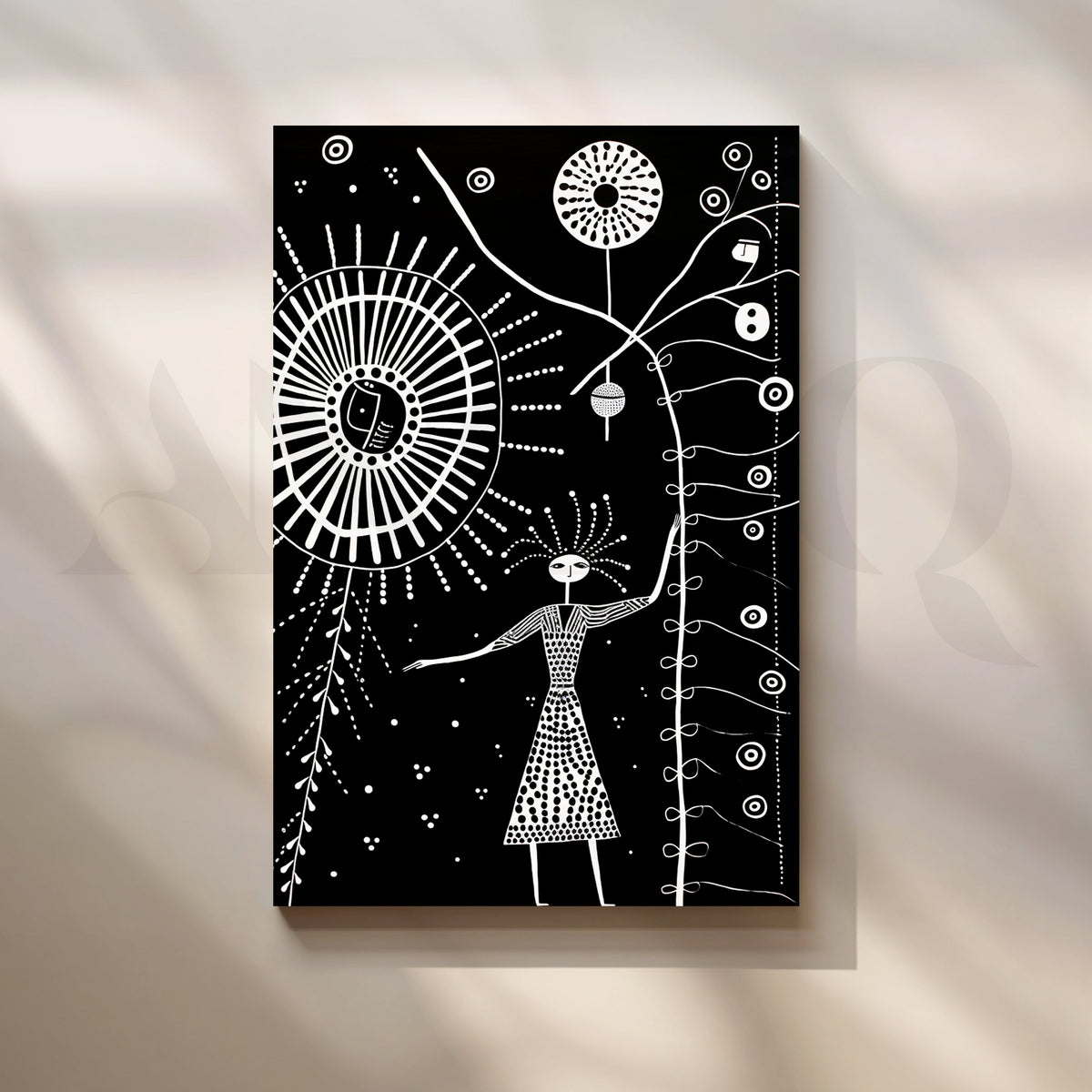 Cosmic Goddess Canvas Artwork – Asha Art Studio