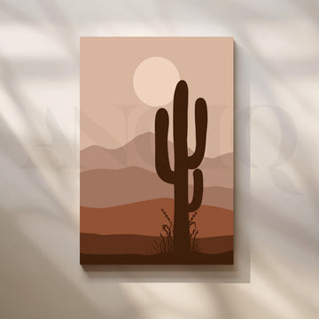Desert Solace Canvas Painting for Southwestern Living Room – Asha Art Studio
