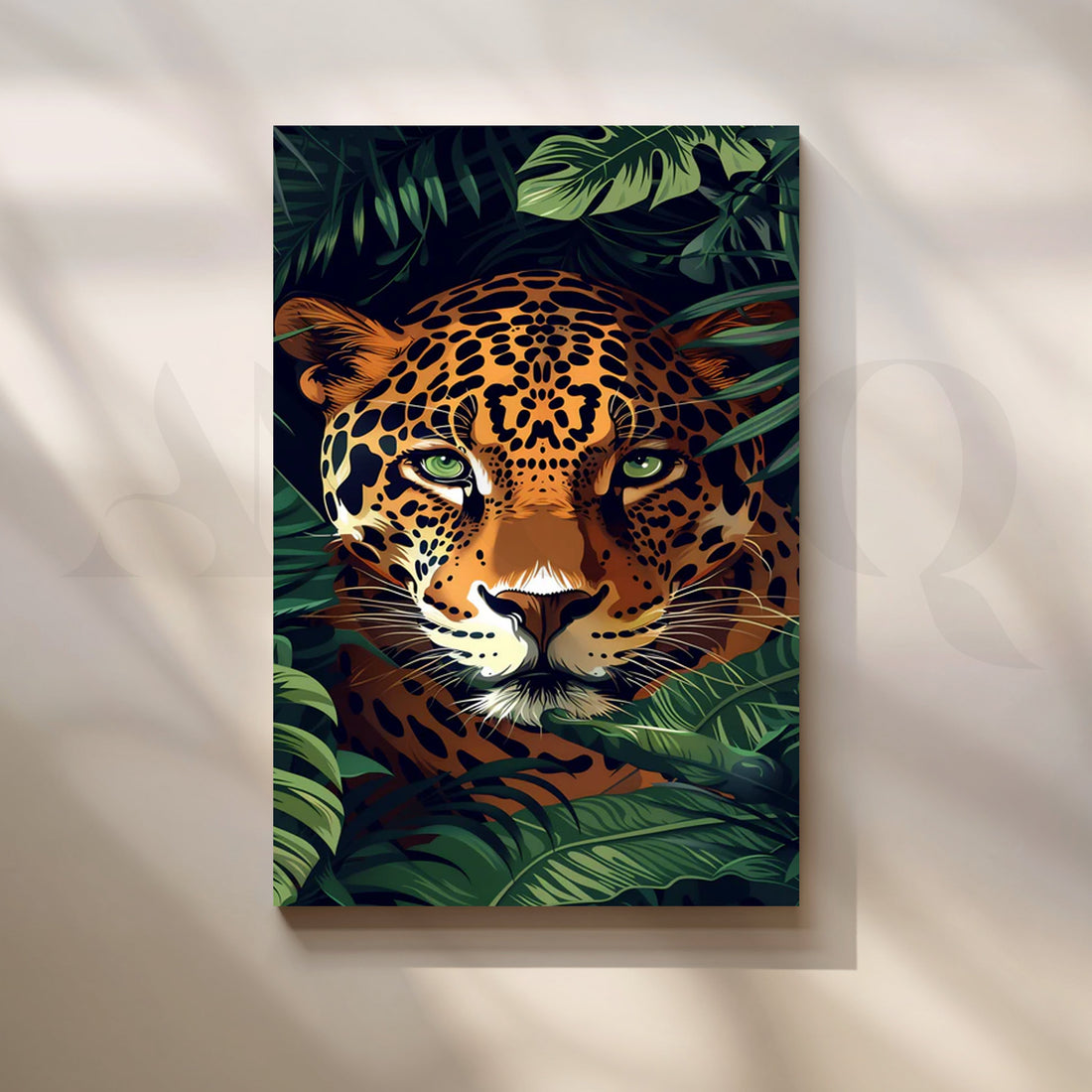 Jungle Gaze Canvas Painting for Home Office – Asha Art Studio