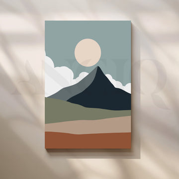 Pastel Botanica Muse Canvas Painting for Home Office – Asha Art Studio