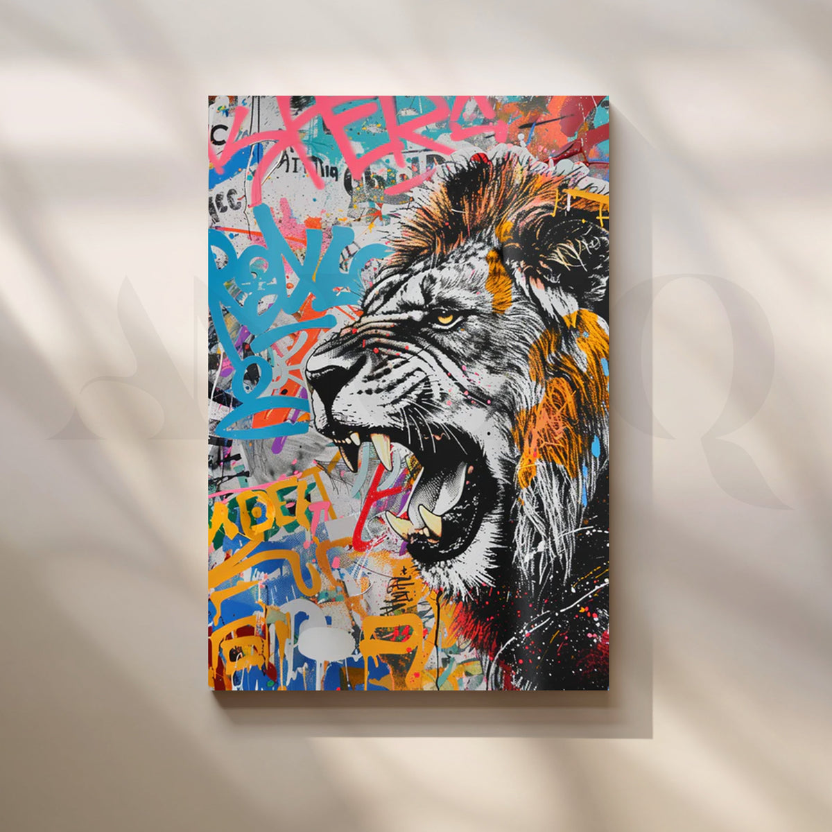 Urban Roar Canvas Artwork for Game Room – Asha Art Studio