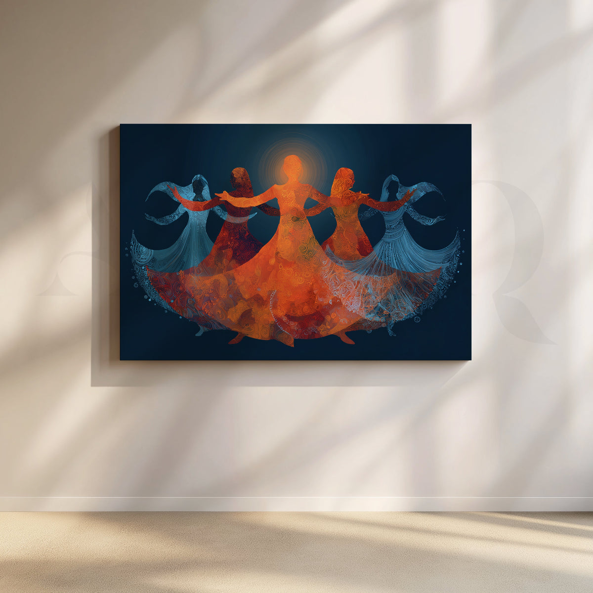 Garba Circle Canvas Artwork – Asha Art Studio