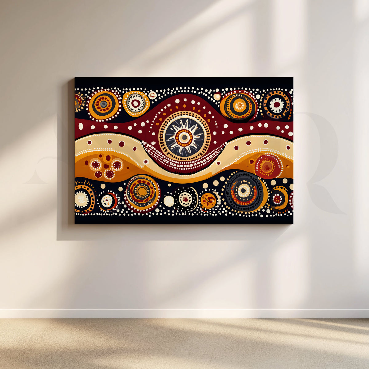 Solar Rhythms Canvas Artwork – Asha Art Studio