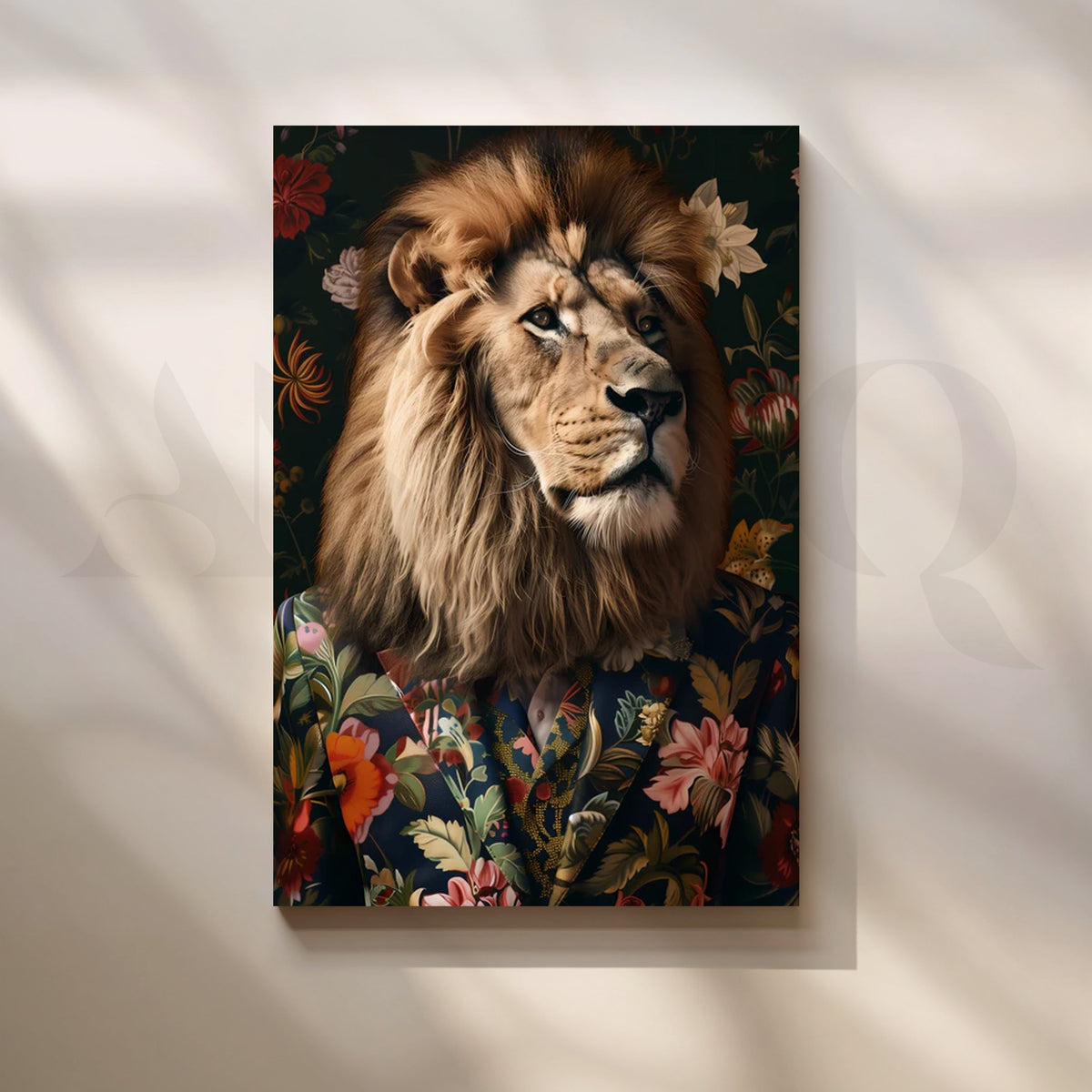 Dapper Lion in Bloom Canvas Pop Artwork – Asha Art Studio