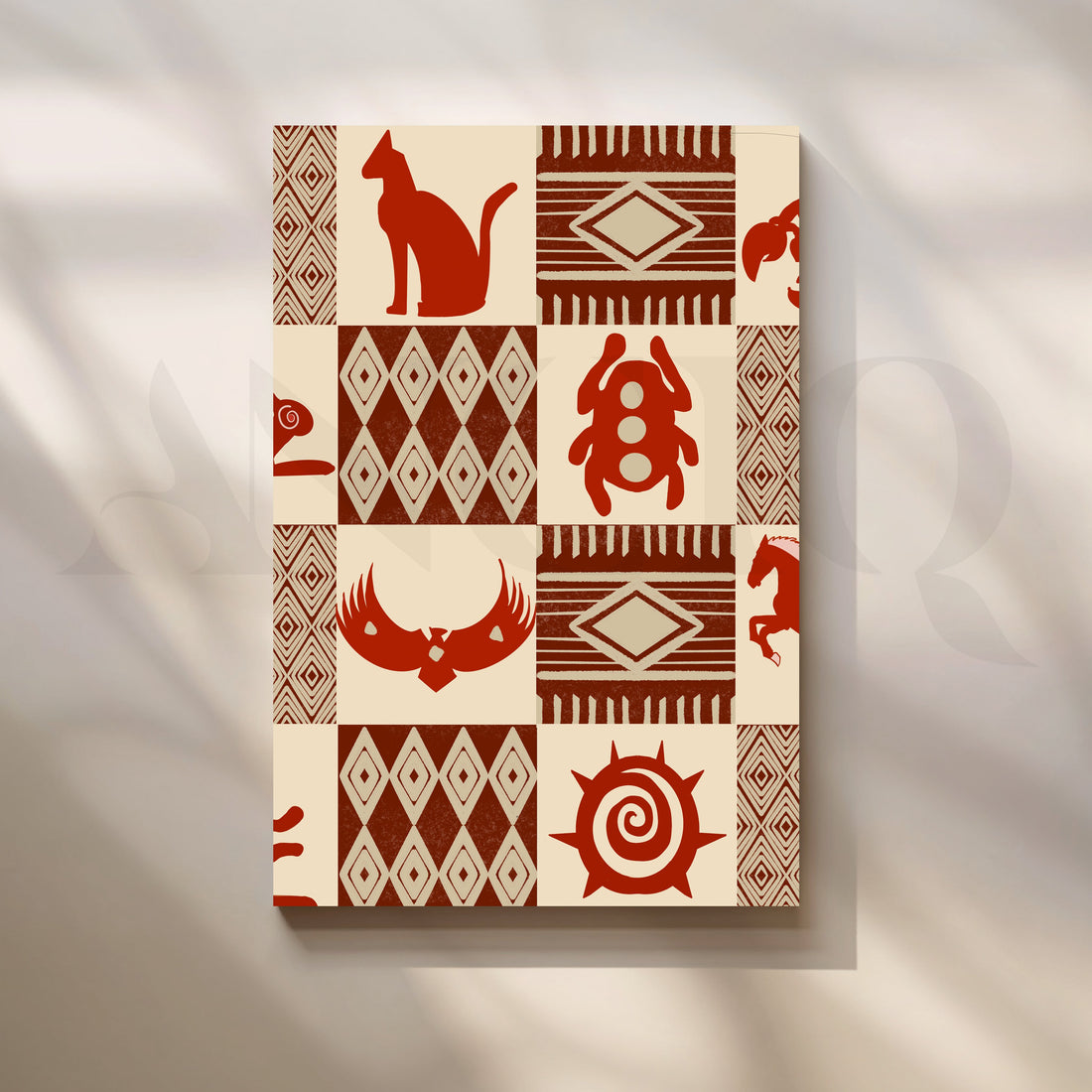Sacred Symbols Canvas Artwork – Asha Art Studio