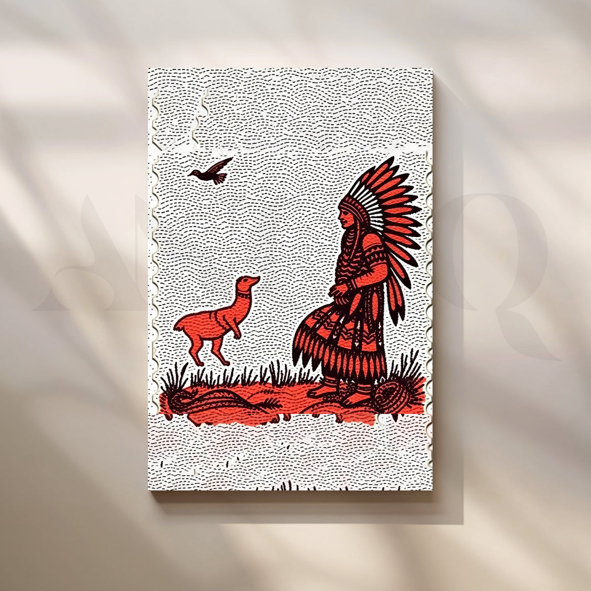 Tribal Encounter Canvas Artwork – Asha Art Studio