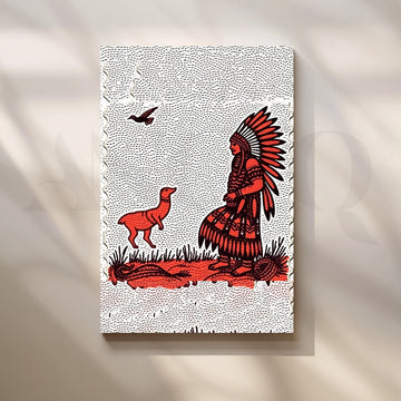 Tribal Encounter Canvas Artwork – Asha Art Studio