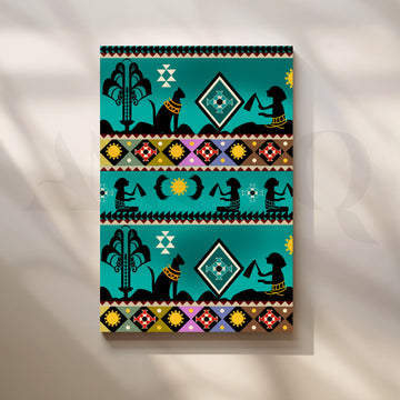 Egyptian Mystique Canvas Artwork – Asha Art Studio