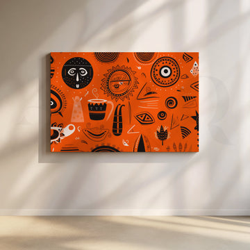 Tribal Totems Canvas Artwork – Asha Art Studio