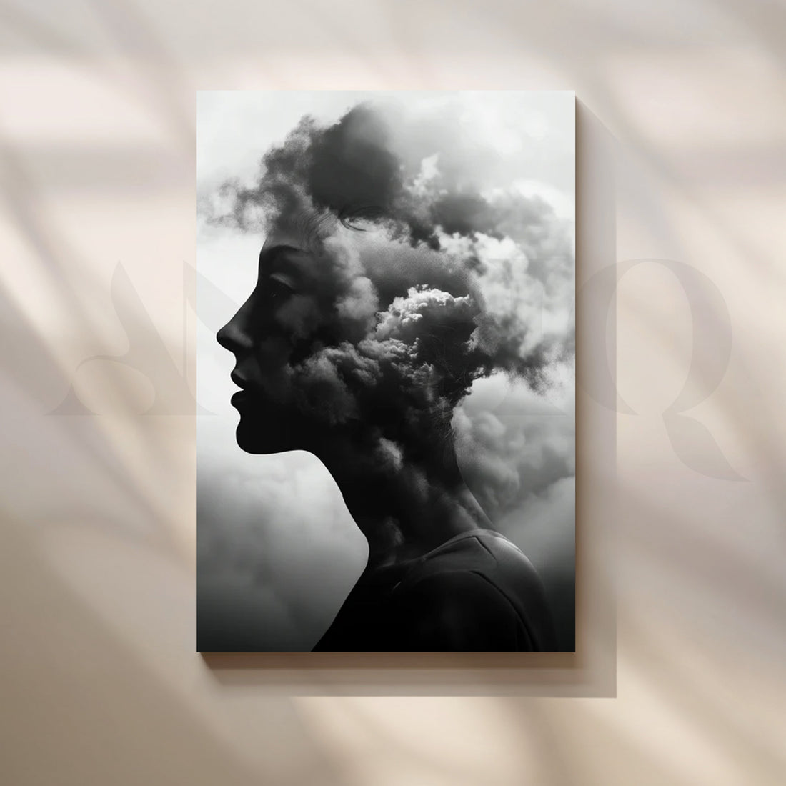 Nimbus Reverie Canvas Painting for Modern Bedroom – Asha Art Studio