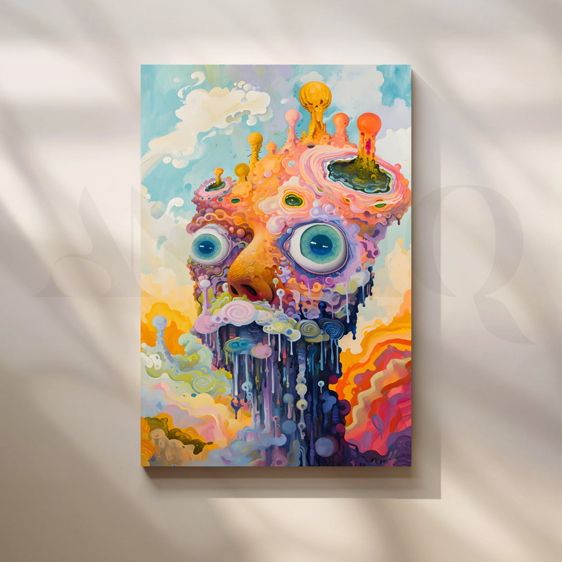 Cosmic Melt Canvas Painting for Creative Studio – Asha Art Studio