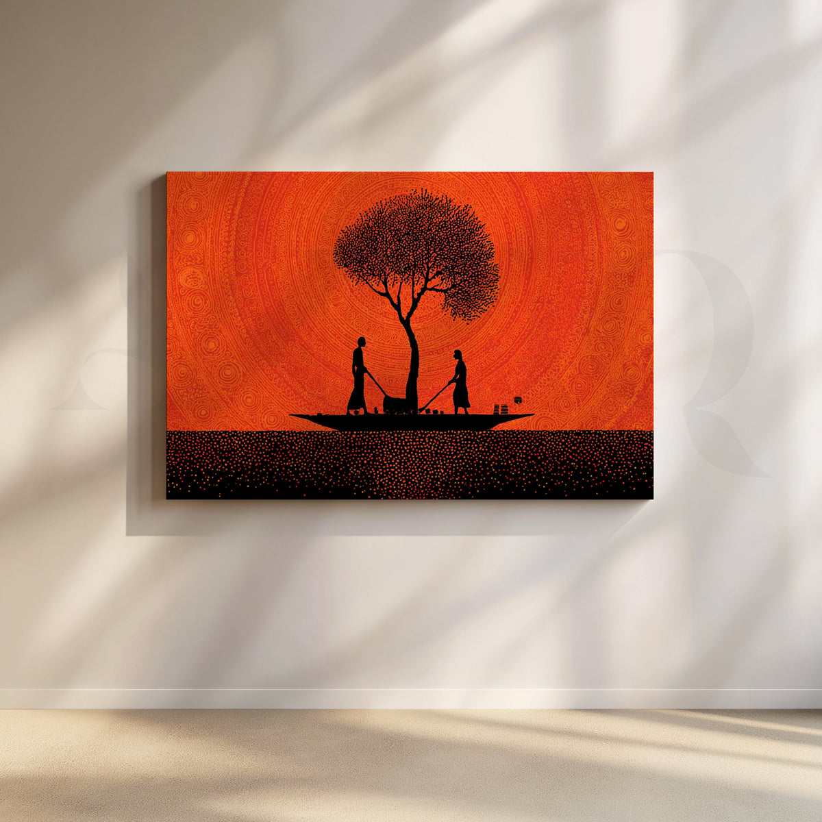 Tree of Life on the Lake Canvas Artwork – Asha Art Studio