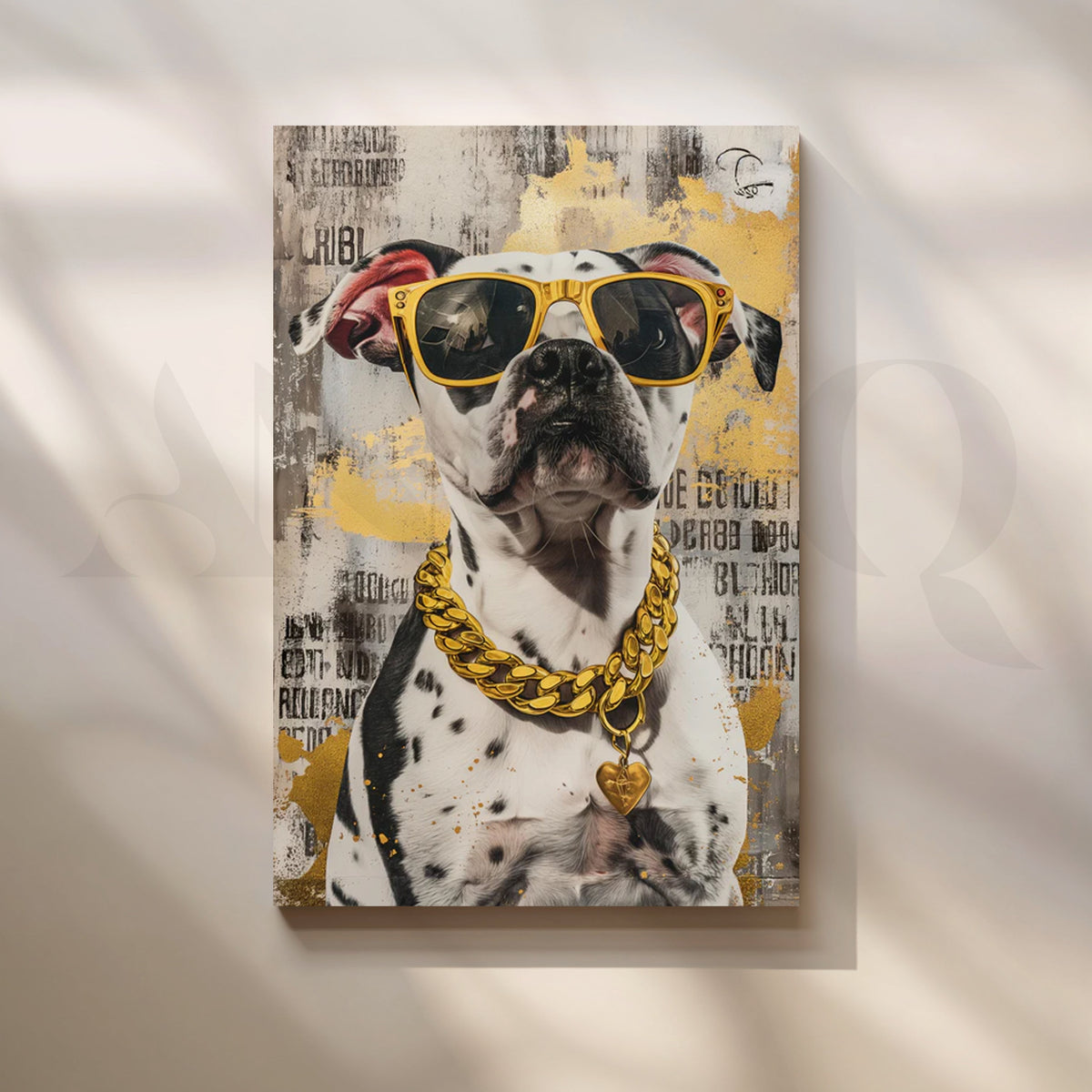Glam Dalmatian Canvas Pop Art – Asha Art Studio