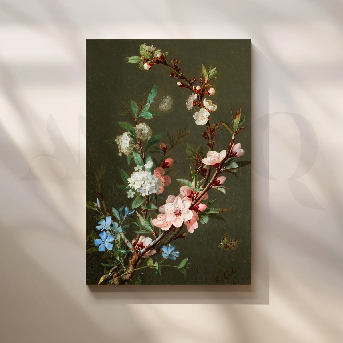 Floral Elegance Canvas Artwork – Asha Art Studio