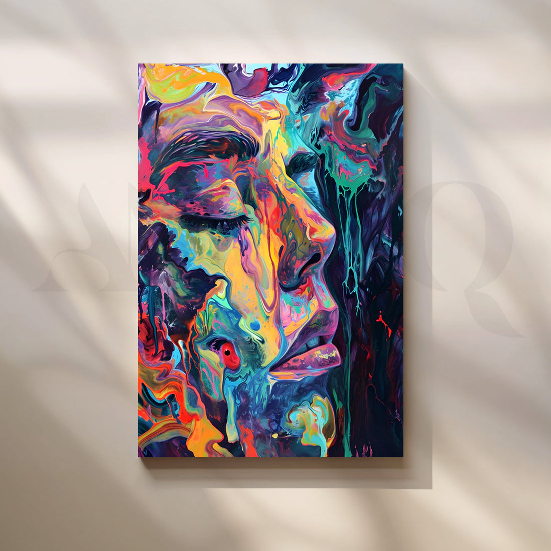 Chromatic Reverie Canvas Artwork – Asha Art Studio