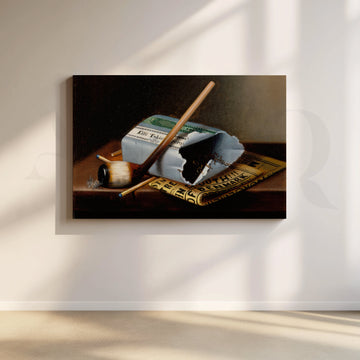Tobacco Still Life Canvas Artwork – Asha Art Studio