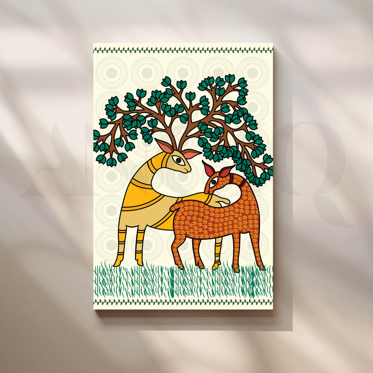 Under the Sacred Tree Canvas Artwork – Asha Art Studio
