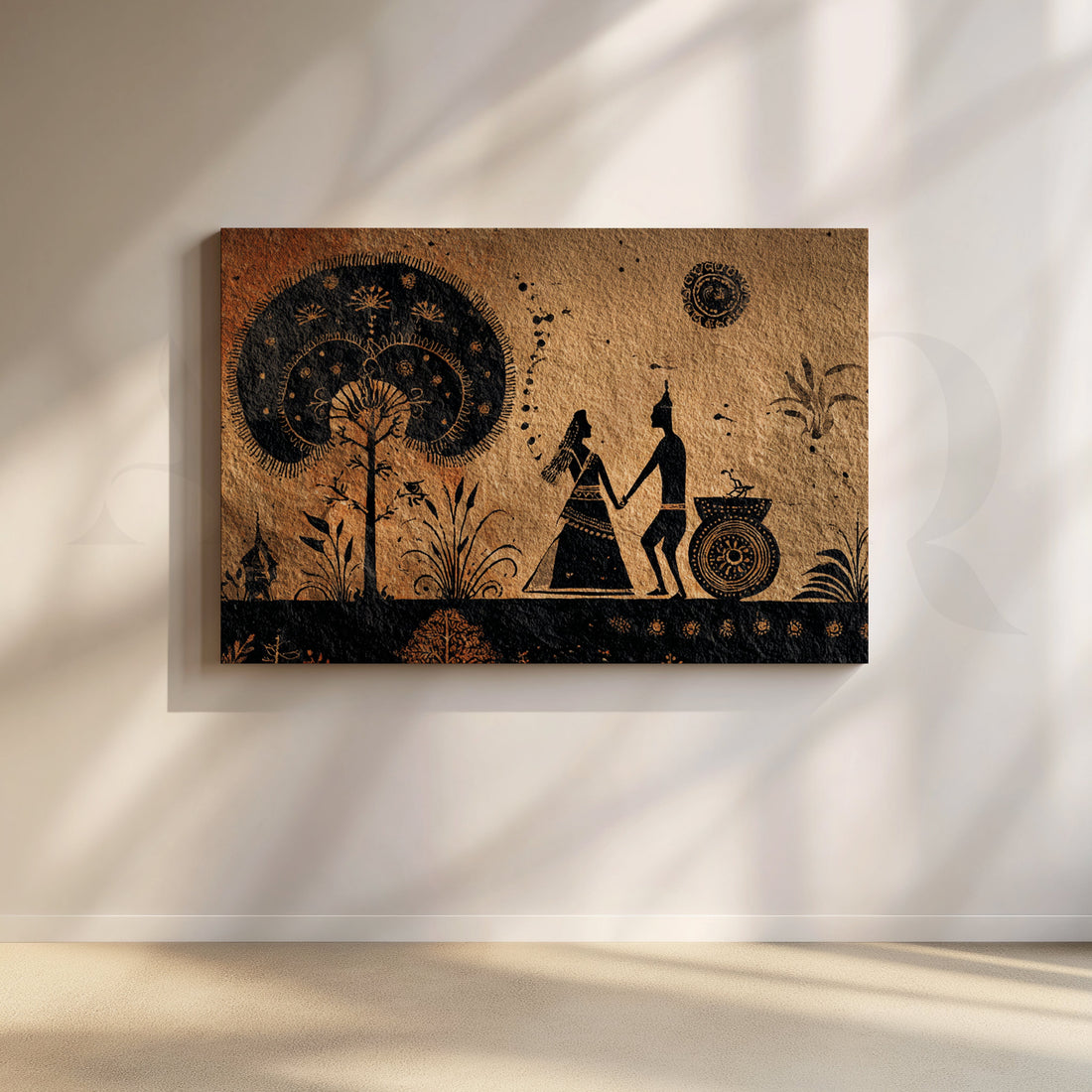 Rustic Rituals Canvas Artwork – Asha Art Studio