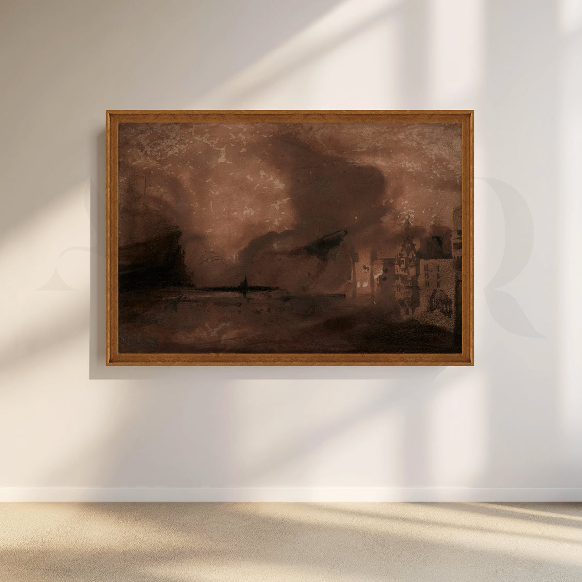 Umber Storm Canvas Canvas Artwork – Asha Art Studio – Image 6