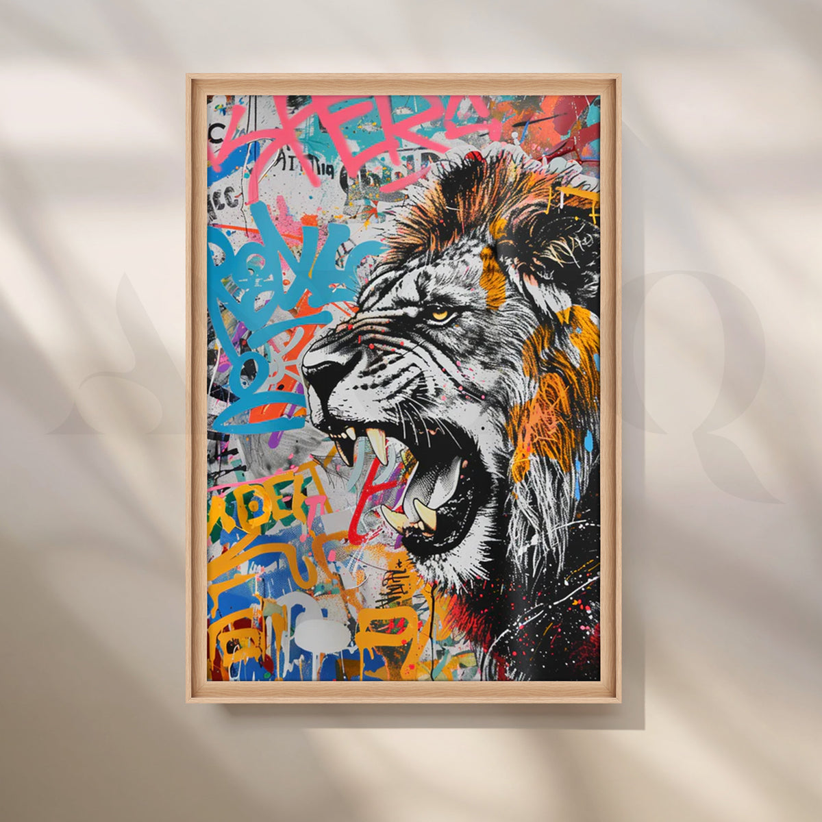 Urban Roar Canvas Artwork for Game Room – Asha Art Studio – Image 5