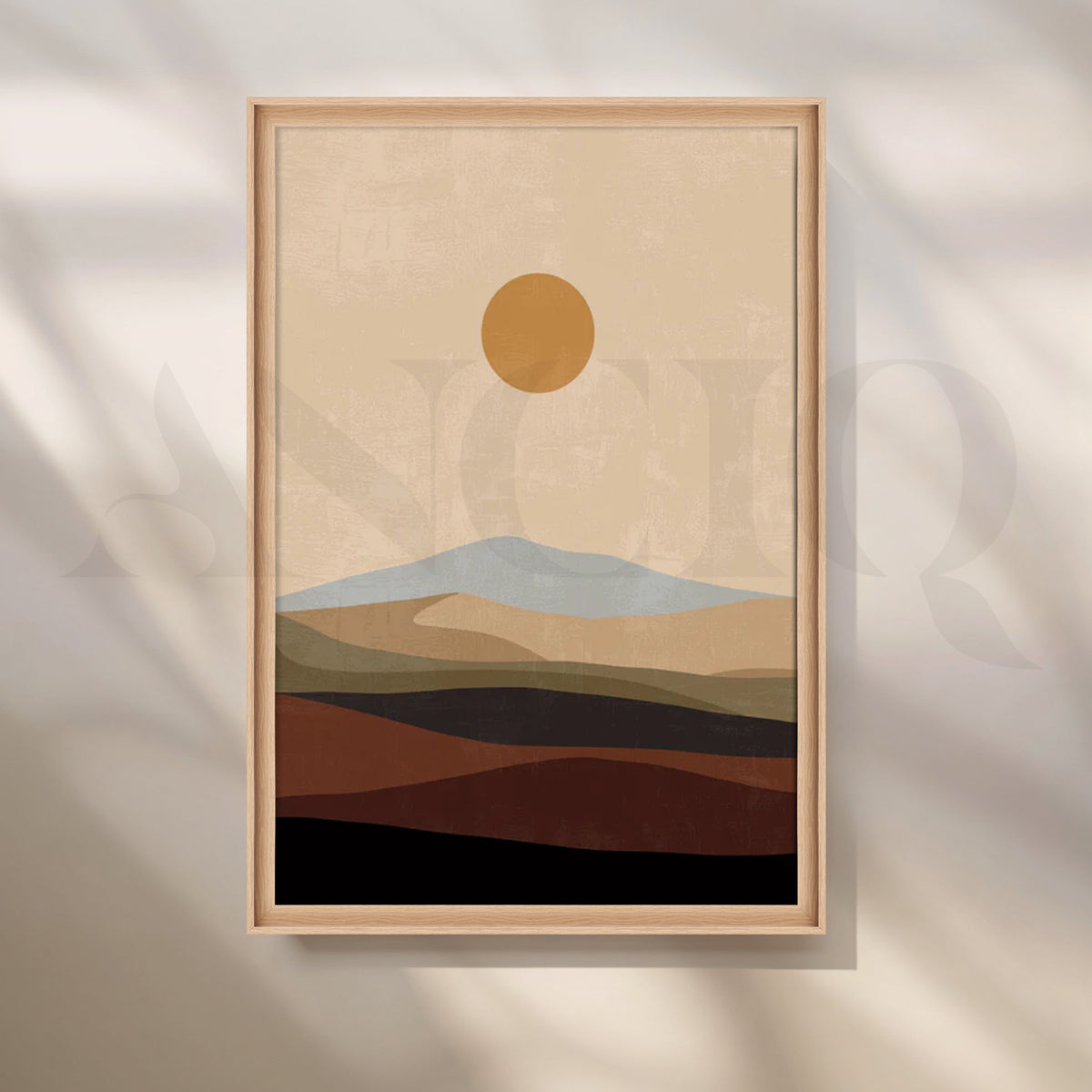 Amber Horizon Canvas Painting for Contemporary Living Rooms – Asha Art Studio – Image 5