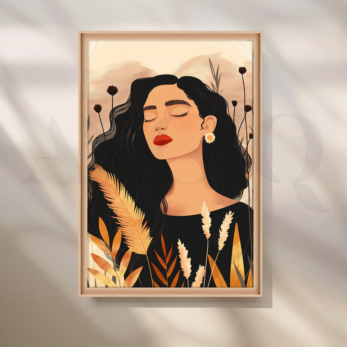 Harvest Serenity Canvas Painting for Modern Dining Room – Asha Art Studio – Image 5
