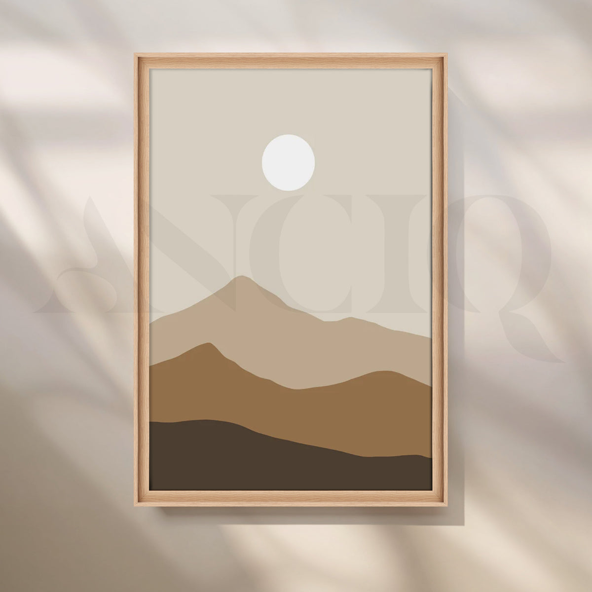 Sandstone Serenity Canvas Painting for Minimalist Living Room – Asha Art Studio – Image 5