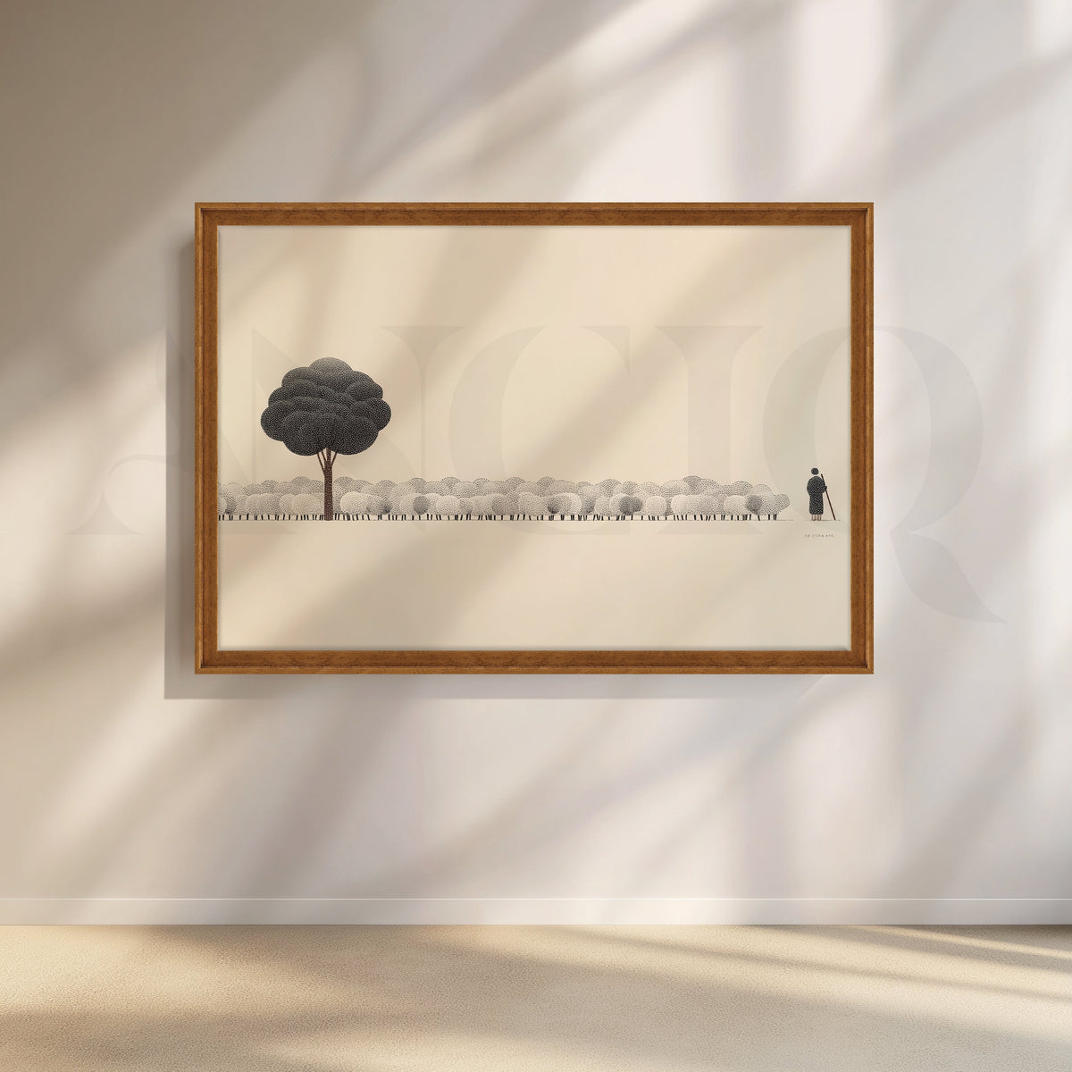 The Silent Shepherd Canvas Artwork – Asha Art Studio – Image 6