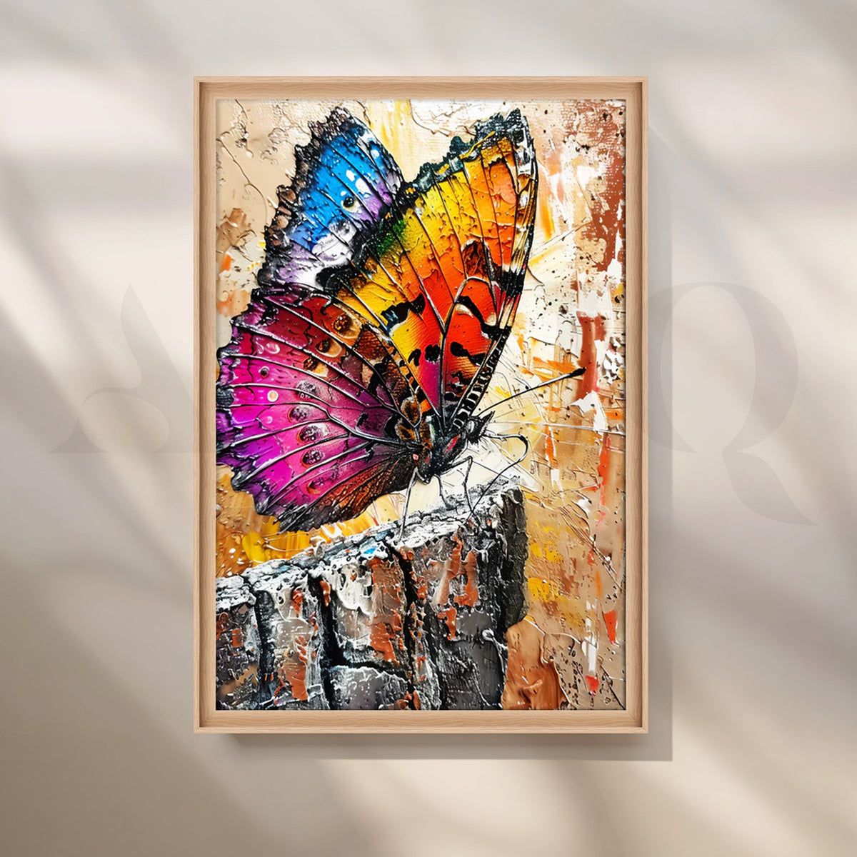 Prism Wings Canvas Painting for Living Room – Asha Art Studio – Image 5