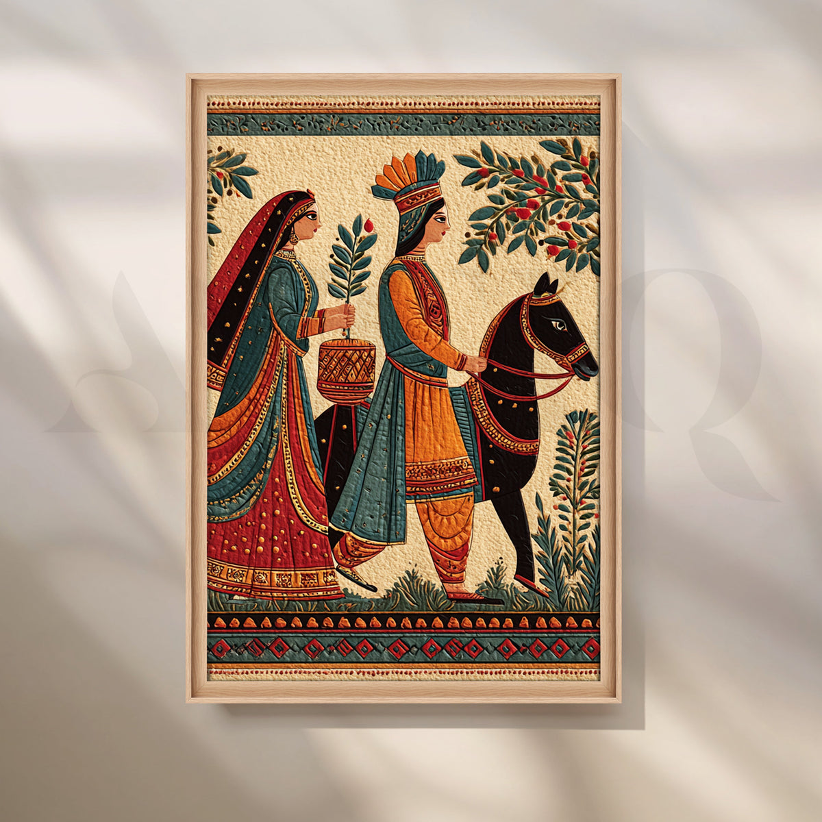Royal Wedding Procession Canvas Artwork – Asha Art Studio – Image 5