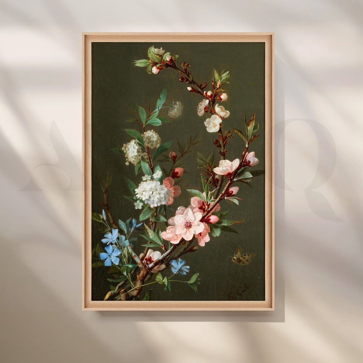 Floral Elegance Canvas Artwork – Asha Art Studio – Image 5