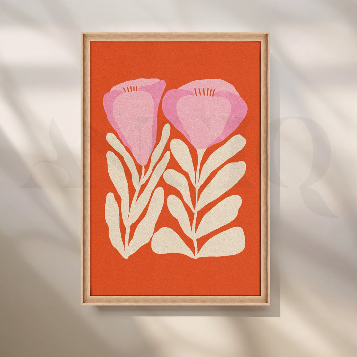Retro Floral Duo Canvas Artwork – Asha Art Studio – Image 5
