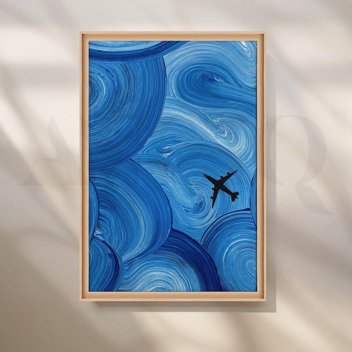 Azure Flight Canvas Artwork – Asha Art Studio – Image 5