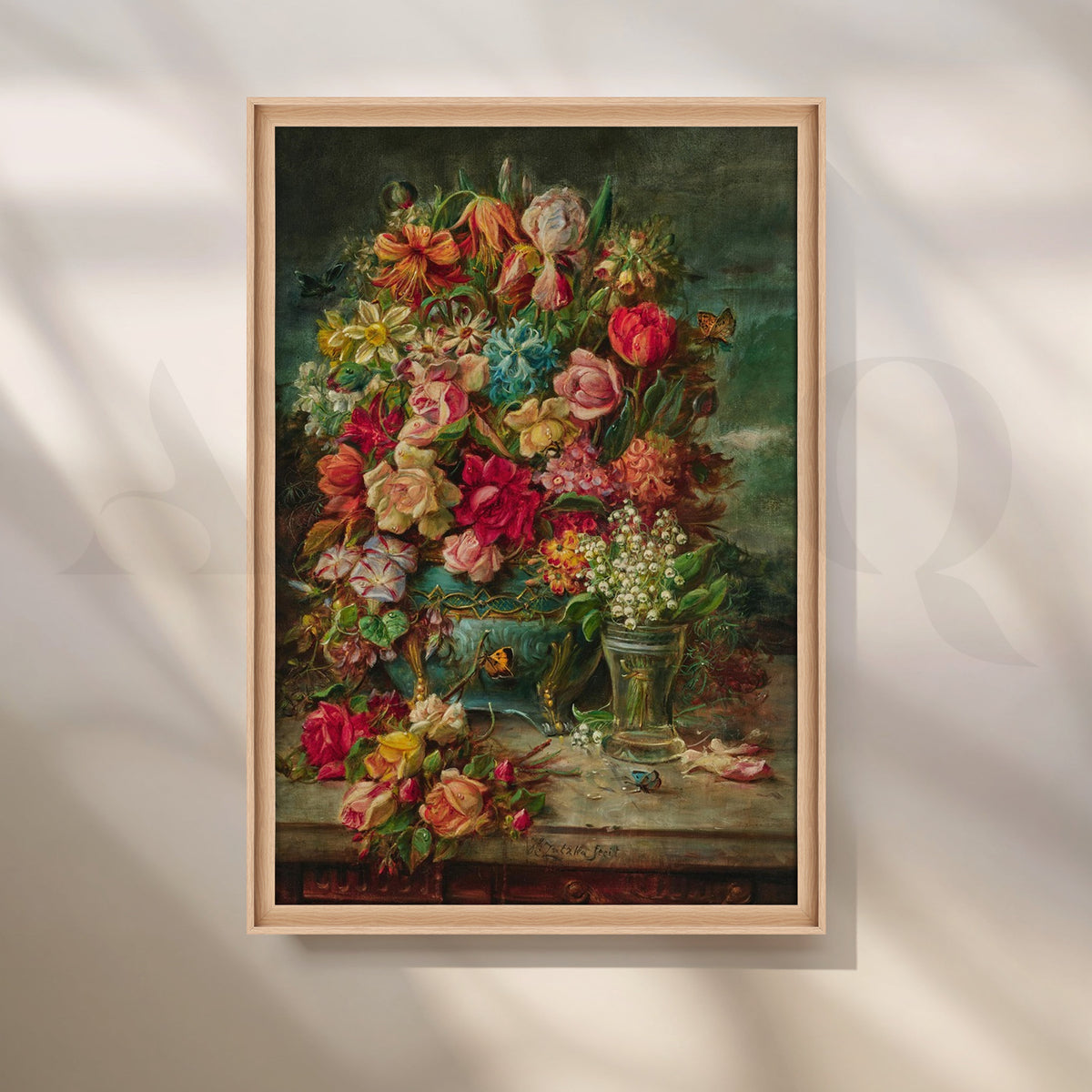 Bouquet of Mixed Flowers Canvas Artwork – Asha Art Studio – Image 5