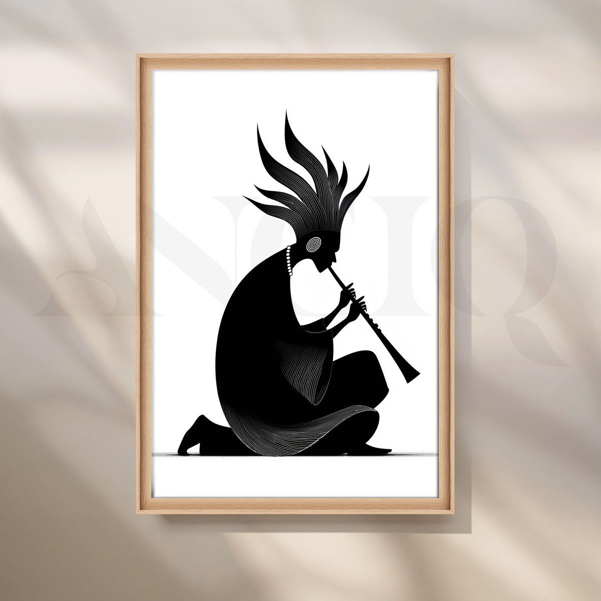 The Tribal Musician Canvas Artwork – Asha Art Studio – Image 5