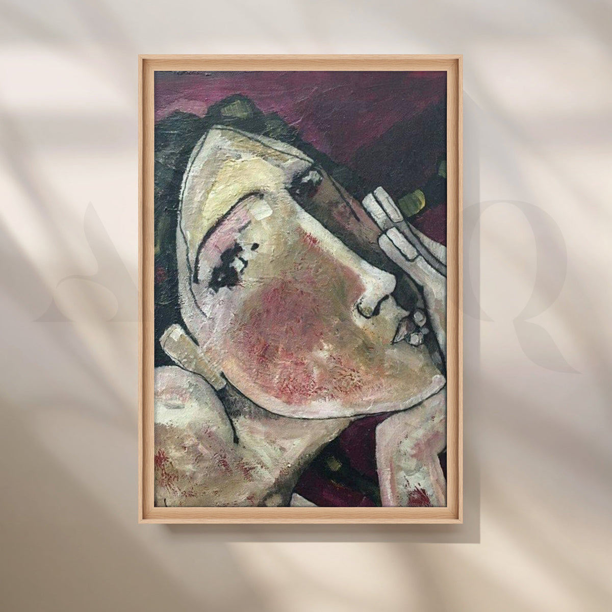 Blush Reverie Canvas Artwork – Asha Art Studio – Image 5