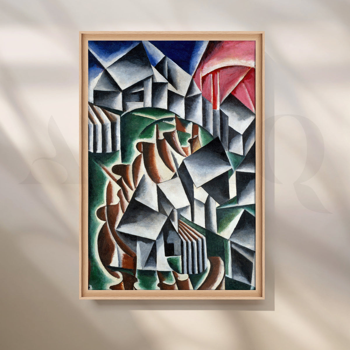Cubist Metropolis Canvas Artwork – Asha Art Studio – Image 5