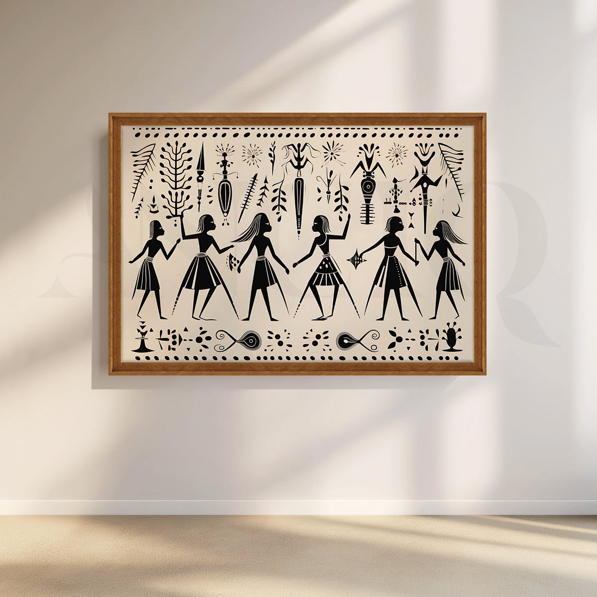 Tribal Sisterhood Canvas Artwork – Asha Art Studio – Image 6