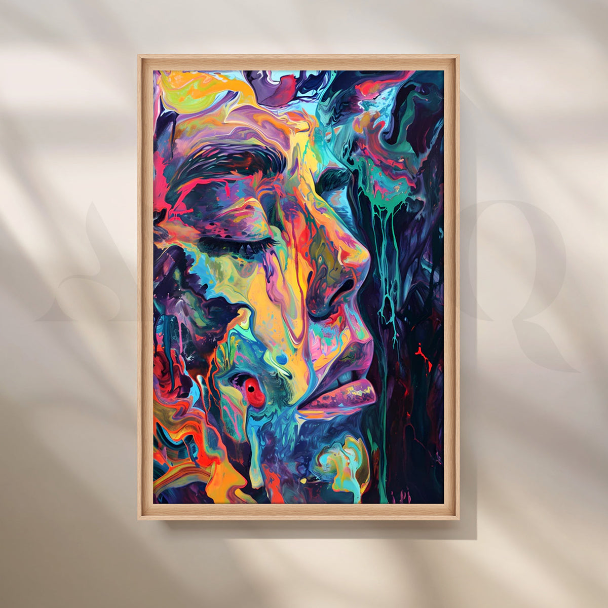 Chromatic Reverie Canvas Artwork – Asha Art Studio – Image 5
