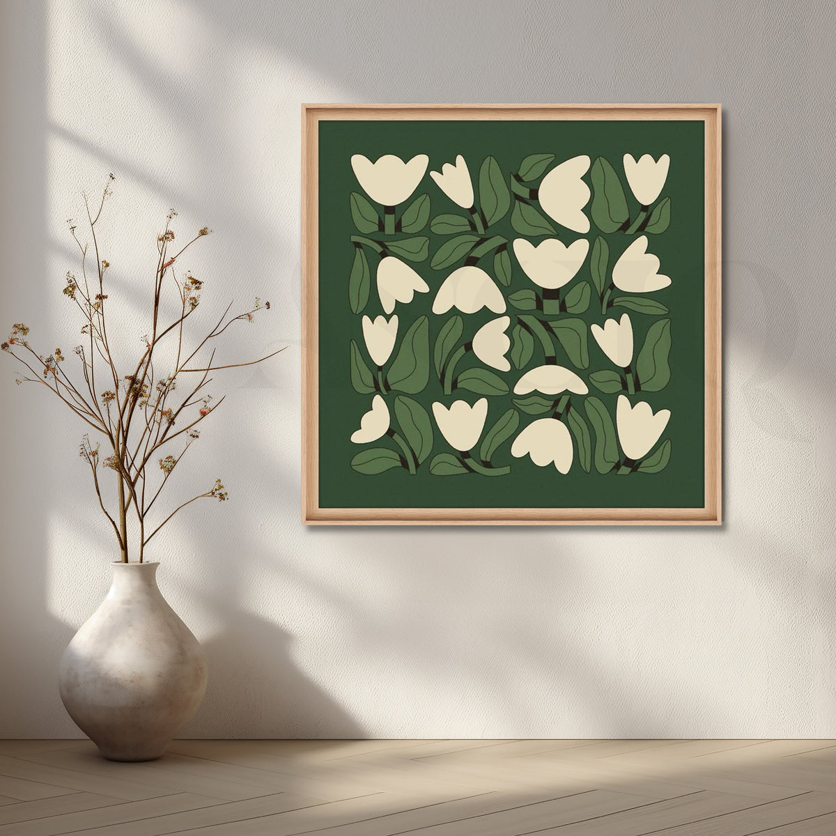 Tulip Harmony Canvas Artwork – Asha Art Studio – Image 5
