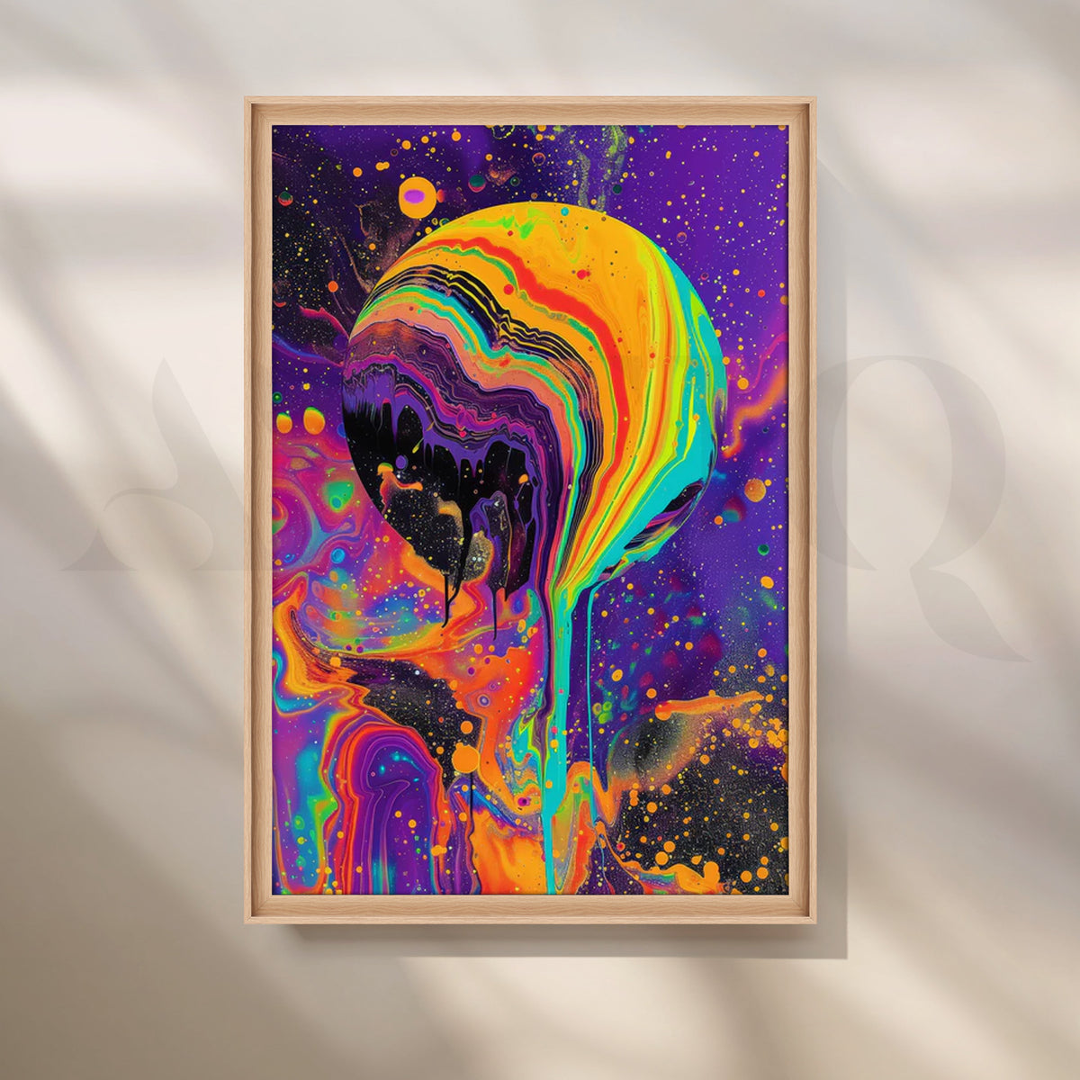 Solar Melt Canvas Painting for Media Room – Asha Art Studio – Image 5