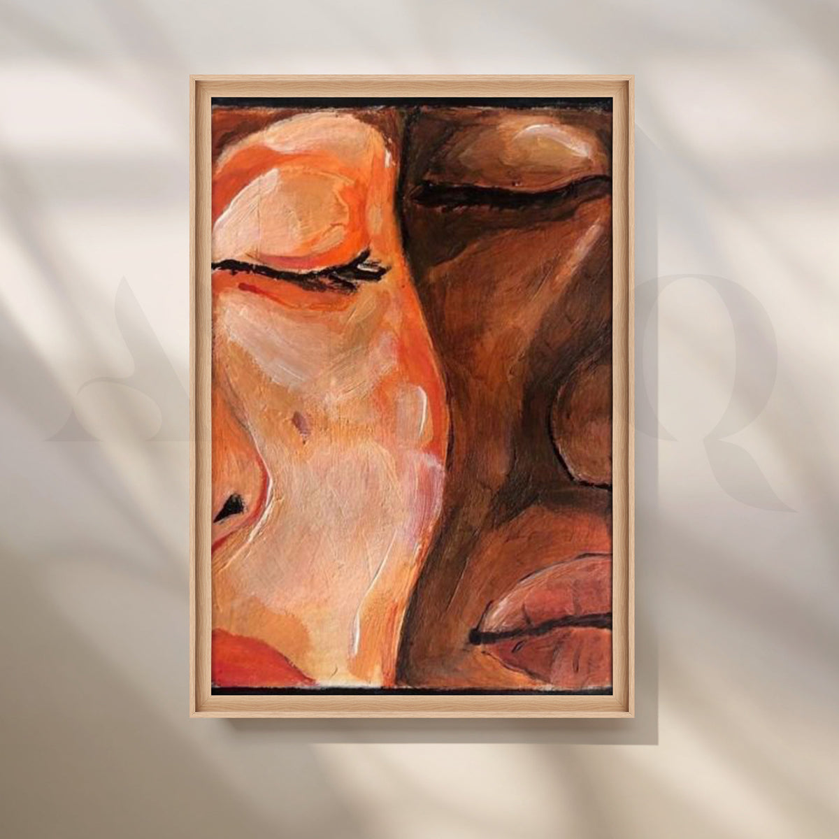 Quiet Togetherness Canvas Artwork – Asha Art Studio – Image 5