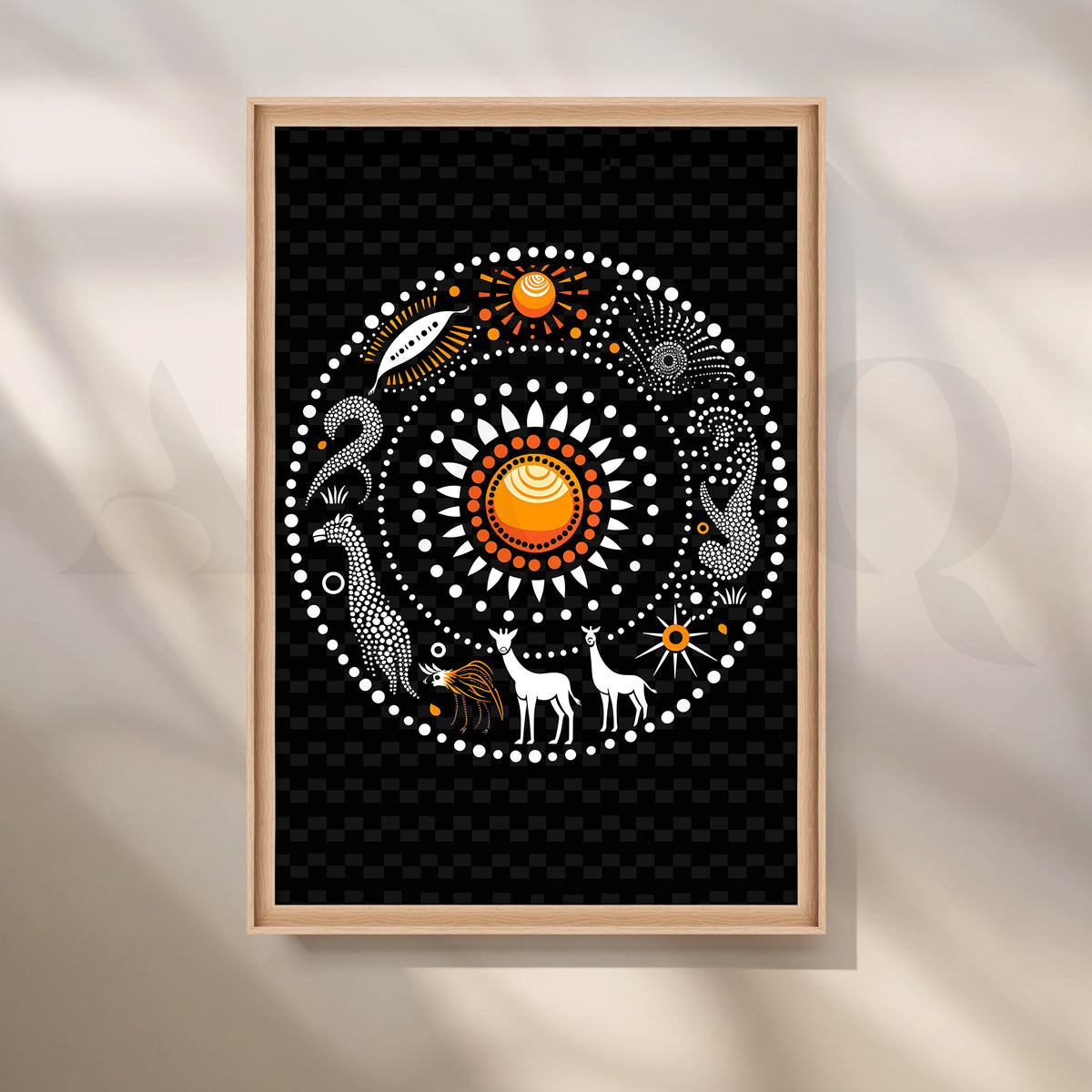 Solar Harmony Canvas Artwork – Asha Art Studio – Image 5