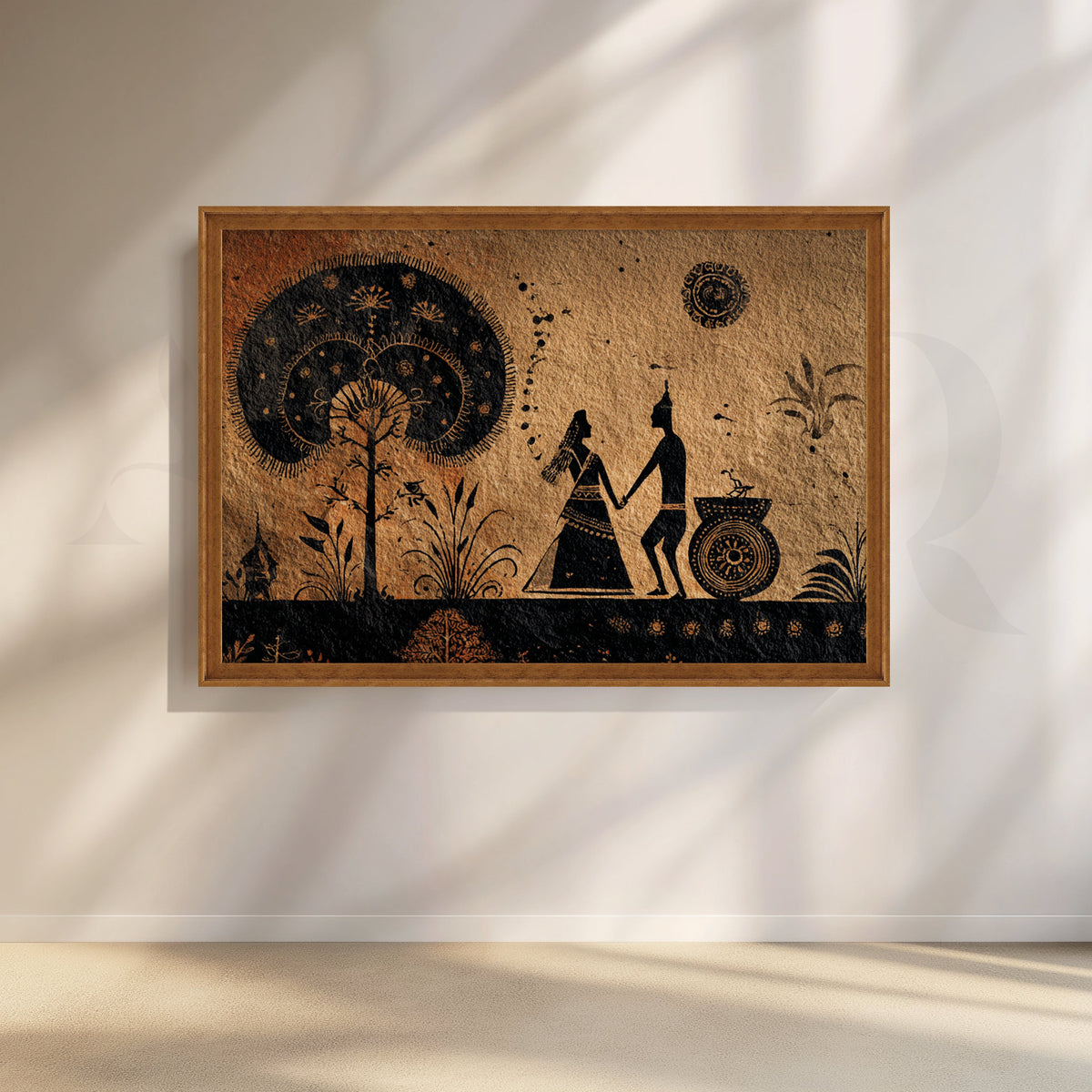 Rustic Rituals Canvas Artwork – Asha Art Studio – Image 6