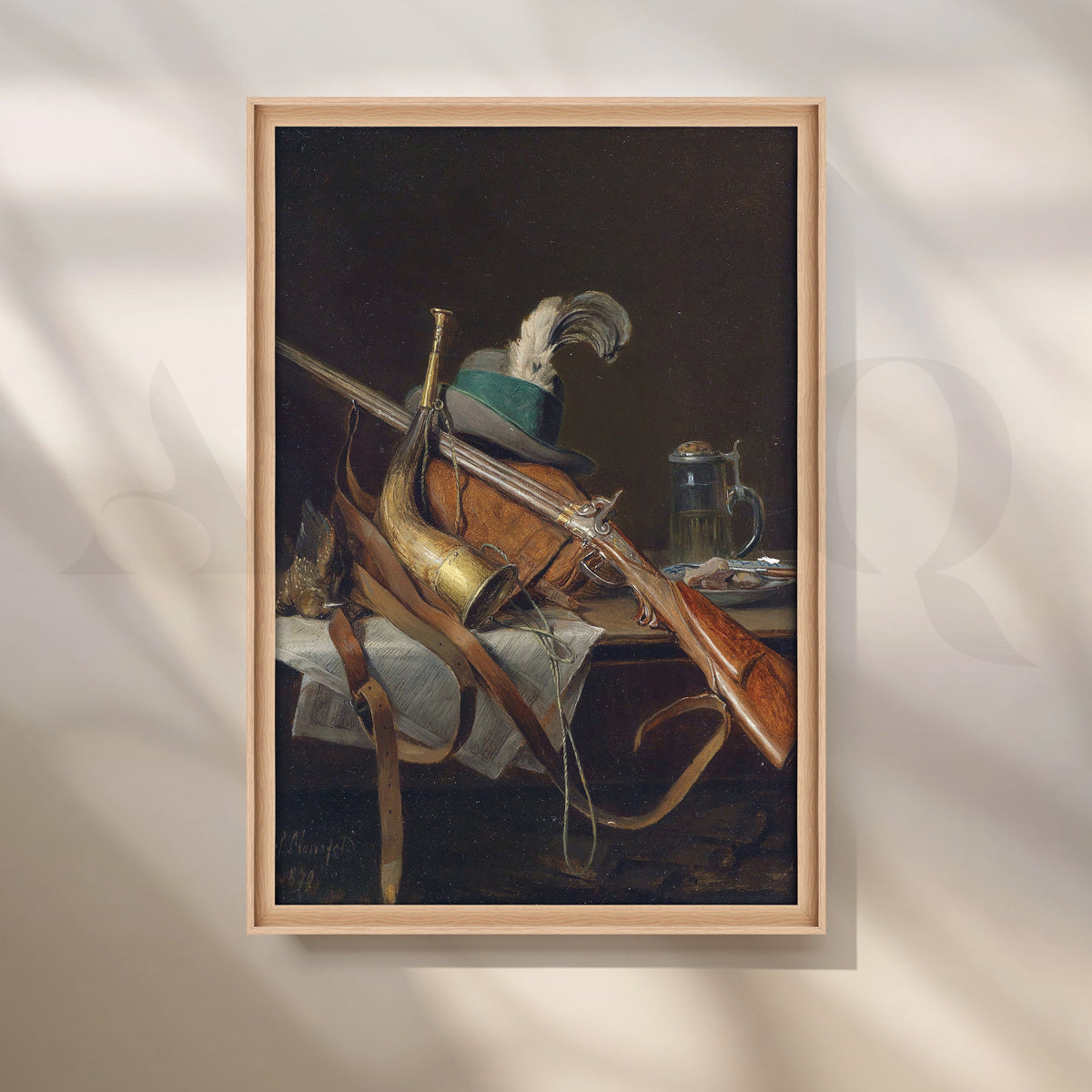 Hunter’s Table Still Life Canvas Artwork – Asha Art Studio – Image 5