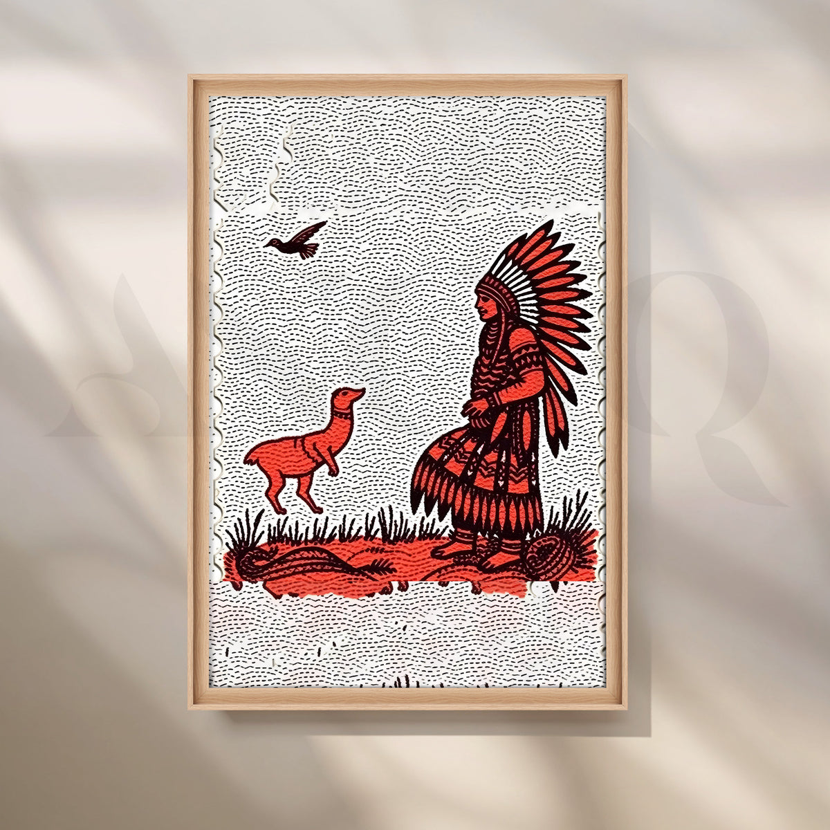 Tribal Encounter Canvas Artwork – Asha Art Studio – Image 5