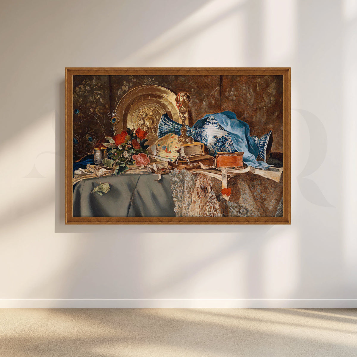 Victorian Opulence Still Life Canvas Artwork – Asha Art Studio – Image 6