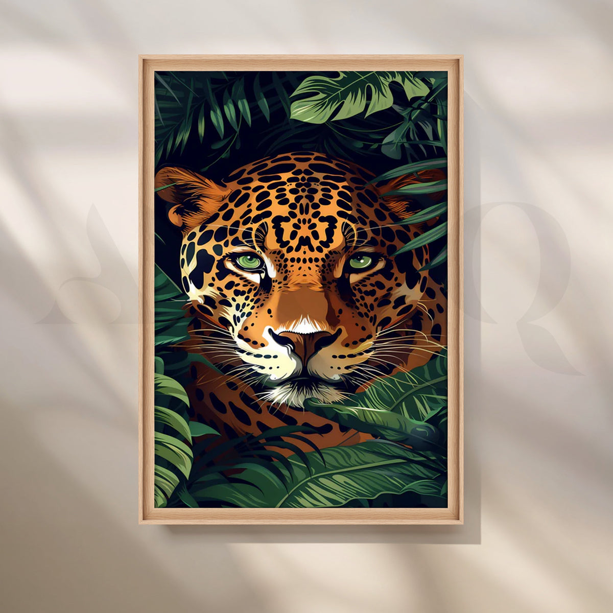 Jungle Gaze Canvas Painting for Home Office – Asha Art Studio – Image 5